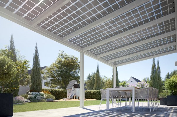 REXOsolar Photovoltaik-Bausatz 7m x 3,5m