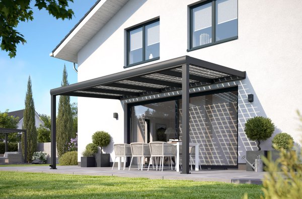 REXOsolar® Alu-Terrassendach Bausatz 4,92 x 2,92m