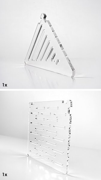 REXOsvea® Regalboden für Rudsta Pflanzenvitrine hoch, 2er-Set