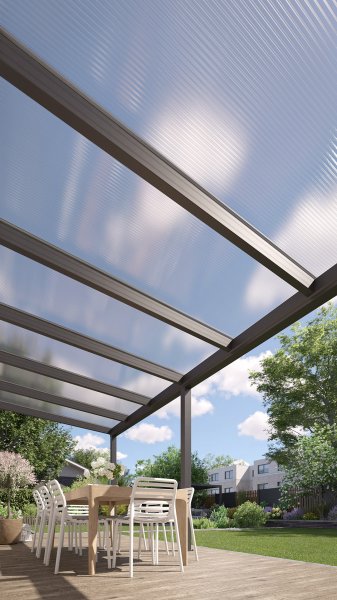 REXOpremium® Alu Terrassenüberdachung 6m x 3m