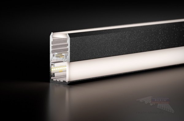 REXOlight 90°-Profil Set für LED, anthrazit