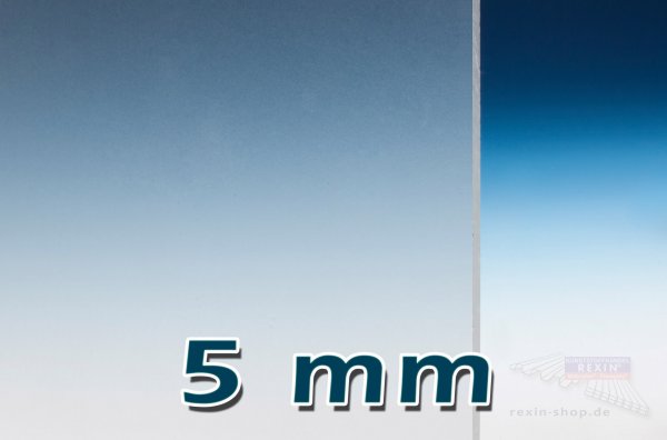PLEXIGLAS® GS Massivplatte, 5mm, klar satiniert