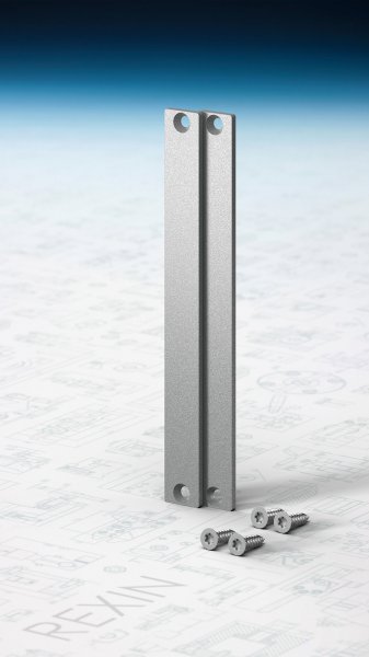 REXOboard® Alu-Endkappen-Set, 150mm, hellgrau