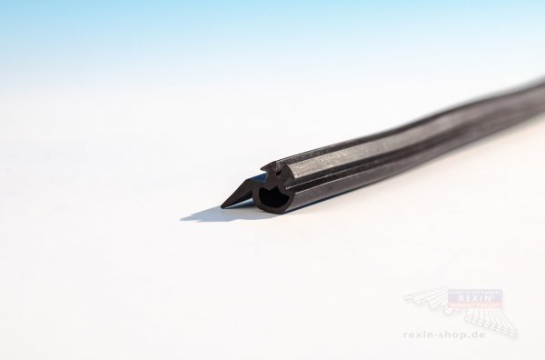 Lippendichtung für Verbinder-Profile, schwarz