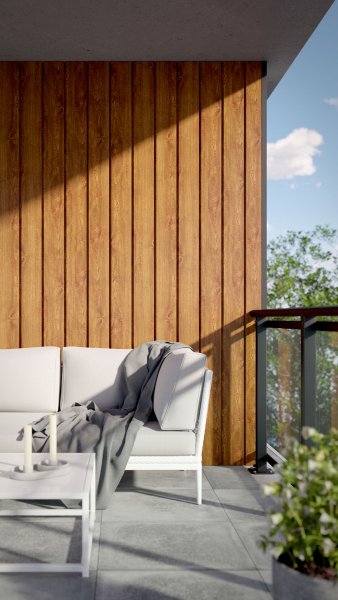 REXOpanel® Alu-Wandverkleidung 16mm, Holzdekor Golden Oak