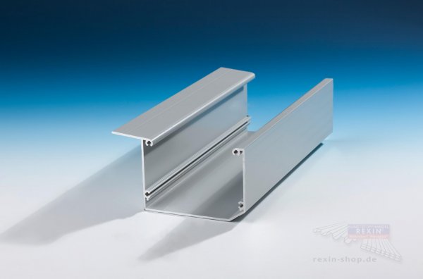 REXOdrop® Alu-Regenrinne Kastenform, silber