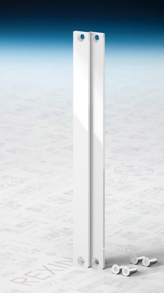 REXOboard® Alu-Endkappen-Set, 200mm, weiß