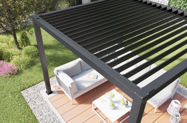 Lamellendach für REXOcube® Pergola 3m x 3m