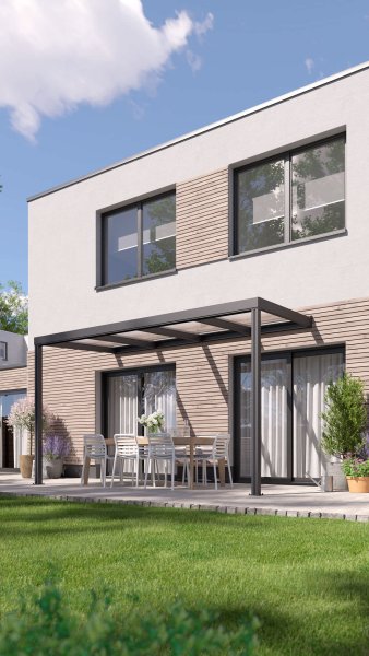 REXOconomy Alu Terrassenüberdachung 4m x 2m
