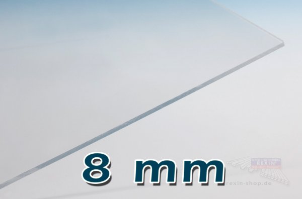 Makrolon® UV 8mm Massivplatte, klar