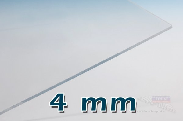 PC UV Platte 2 mm DIN A2 594 x 420 mm MAKROLON® UV 2099 Klar Kunststoffglas 