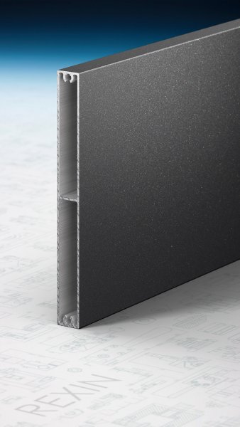 REXOboard® Alu-Balkonbretter 150mm, anthrazit mit Struktureffekt