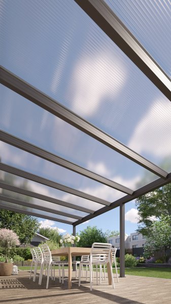 REXOpremium® Alu Terrassenüberdachung 7m x 3m
