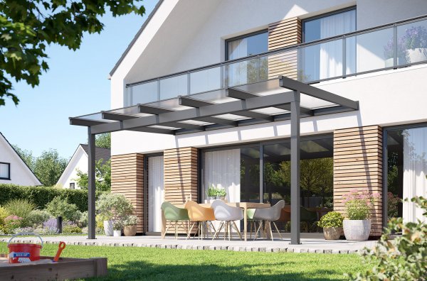 REXOclassic® Alu Terrassenüberdachung 5m x 4m