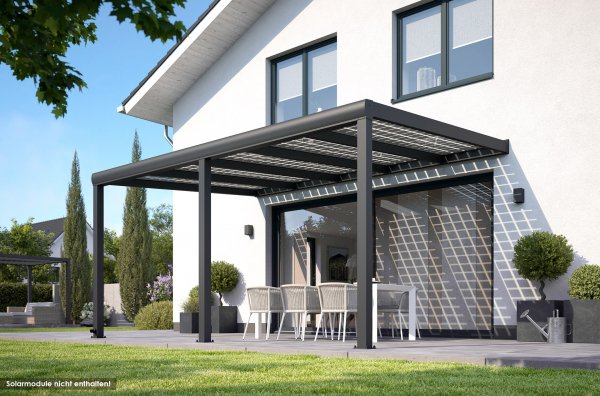 REXOsolar® Premium Alu-Terrassendach Bausatz 6m x 2m