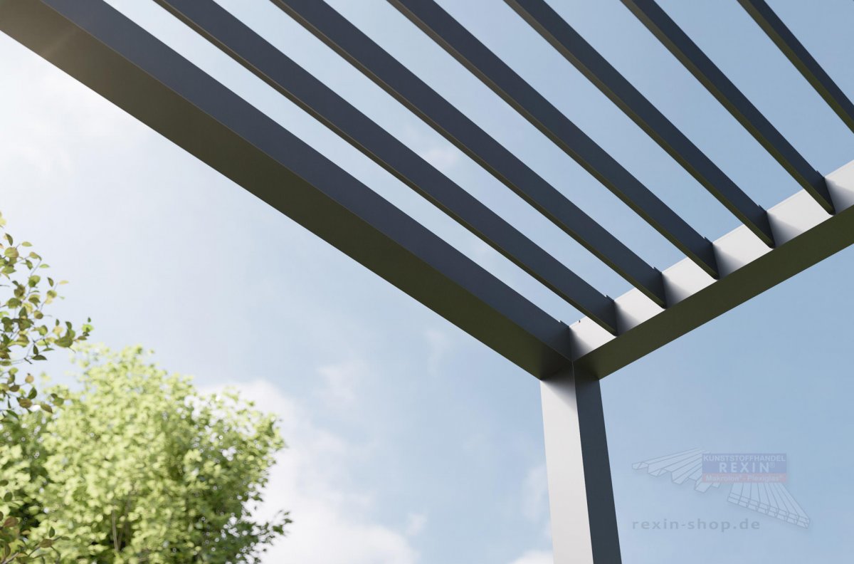 Lamellendach für REXOcube Pergola 3m x 2m, lange Seite Rexin-Shop
