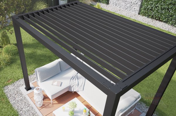 Lamellendach für REXOcube® Pergola 3m x 2m, lange Seite