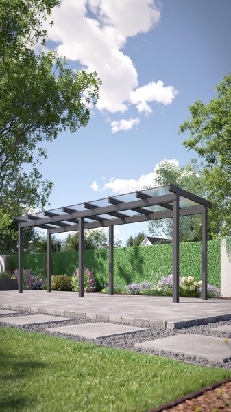 REXOfree® Alu Überdachung freistehend 7m x 2m