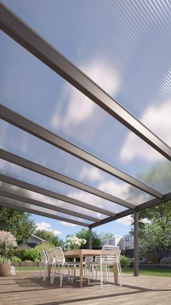 REXOpremium® Alu Terrassenüberdachung 6m x 5m