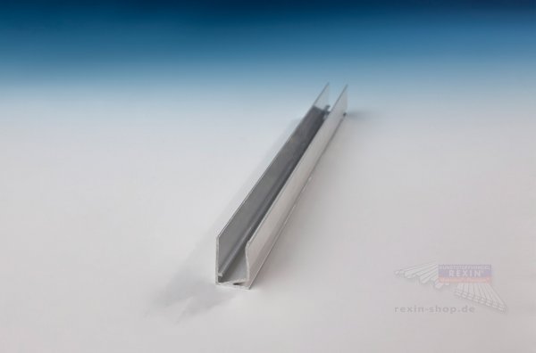 Alu-U-Profil, mit Tropfkante für 10mm Platten