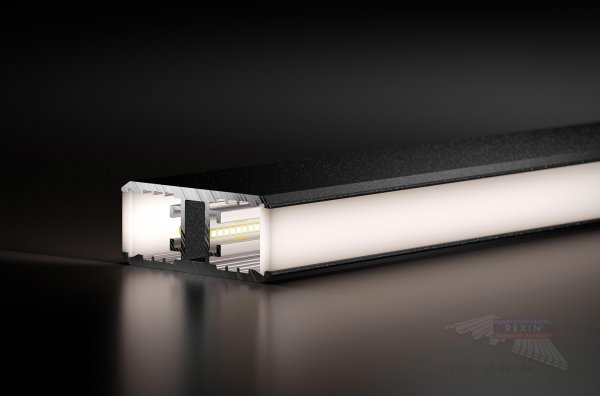 REXOlight H-Profil Set für LED, anthrazit
