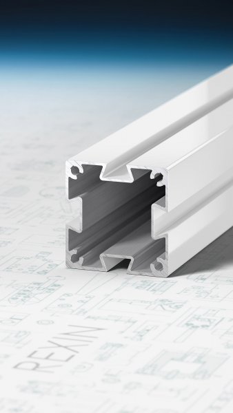 REXOprotect 4er Nut-Pfosten 90x90mm, weiß