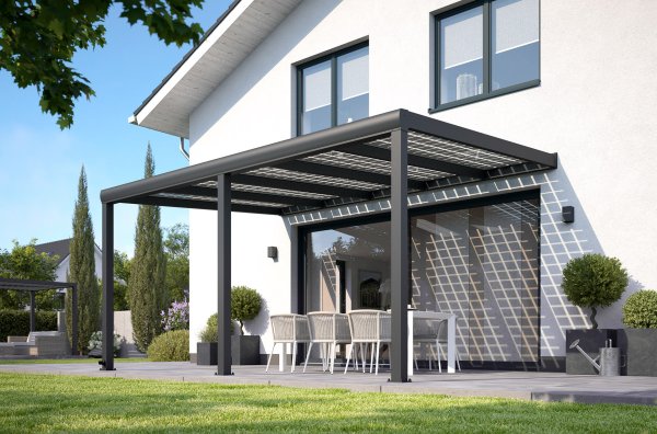 REXOsolar® Alu-Terrassendach Bausatz 4,92 x 3,45m