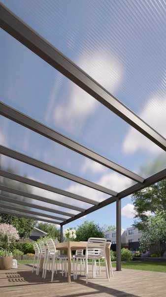 REXOpremium® Alu Terrassenüberdachung 10m x 3m