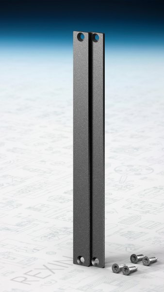 REXOboard® Alu-Endkappen-Set, 200mm, anthrazit