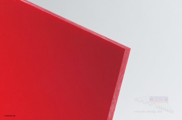Hart-PVC Platte, rot
