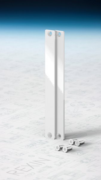 REXOboard® Alu-Endkappen-Set, 150mm, weiß