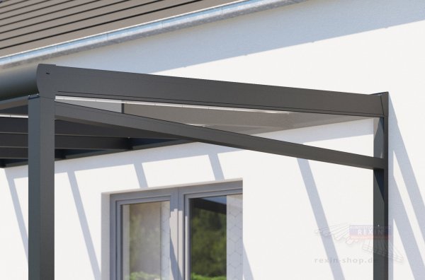 REXOpremium Seitenkeil - für 3m Dachtiefe, inkl. 5mm PLEXIGLAS®